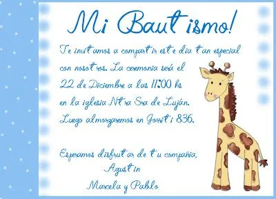 Frases para tarjetas de bautismo - Imagui