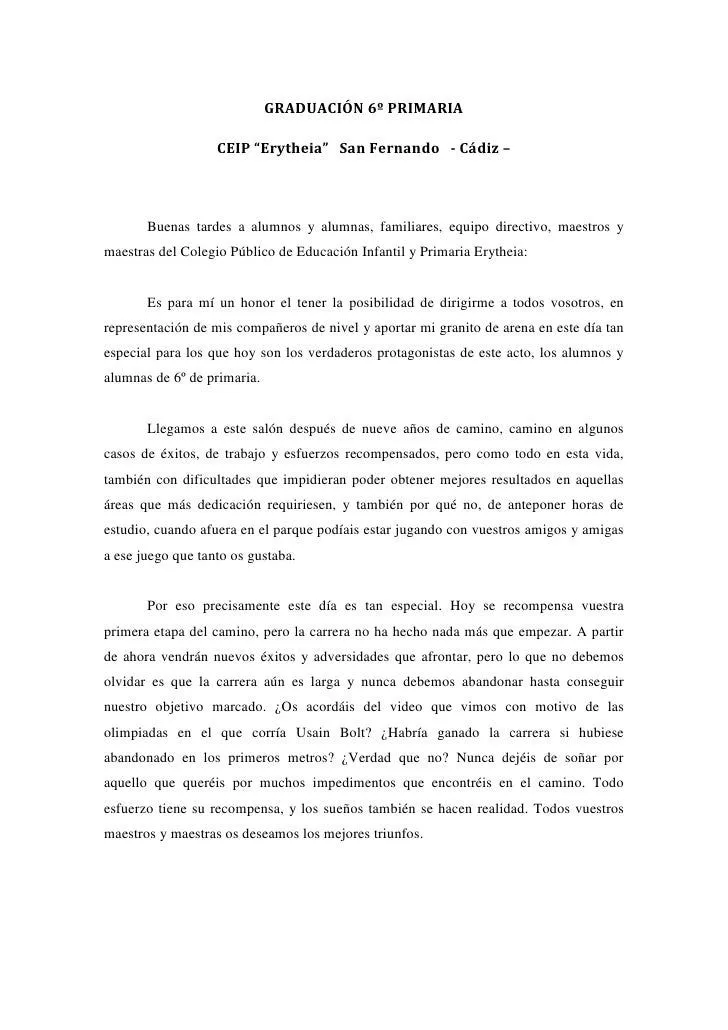 Graduación 6º primaria