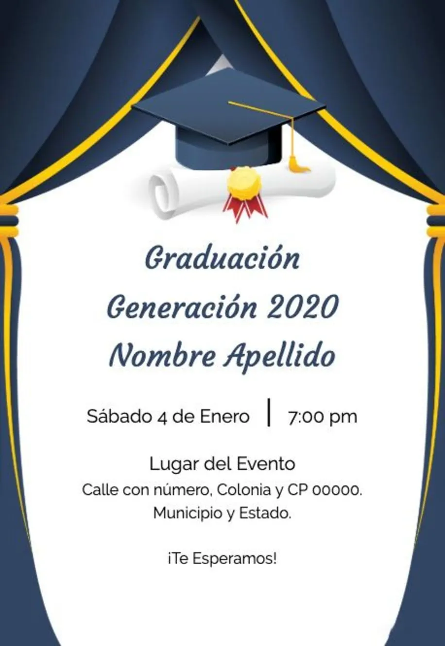 Graduación con Birrete | Invitaciones Digitales Graduación con Birrete | Invitaciones Digitales