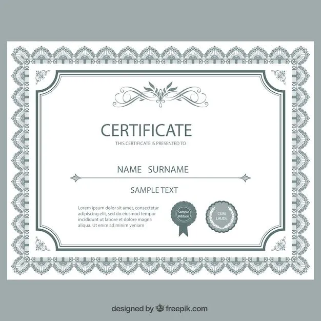 Plantilla Para Diplomas Y Certificados | Fotos y Vectores gratis Plantilla Para Diplomas Y Certificados | Fotos y Vectores gratis