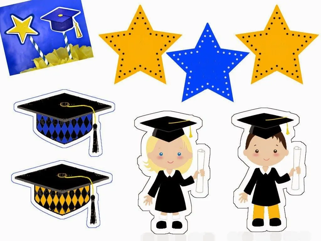 Graduación Infantil: Toppers, Etiquetas y Banderitas para Imprimir ... Graduación Infantil: Toppers, Etiquetas y Banderitas para Imprimir ...