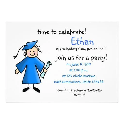 Invitaciónes de graduación kinder - Imagui