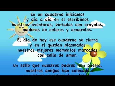 Poema para la graduación de Kinderr.mov - YouTube