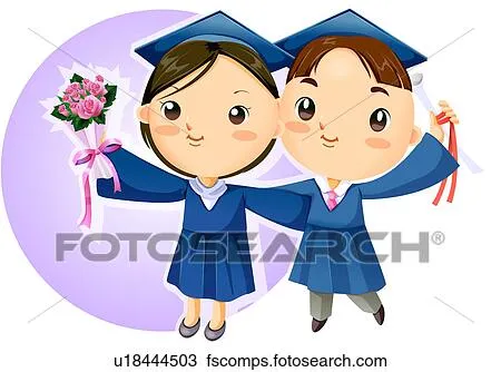Graduados Colección de ilustraciones y clip art. 7.657 graduados ...