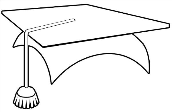 Graduation Cap Outline Clip Art at Clker.com - vector clip art ...