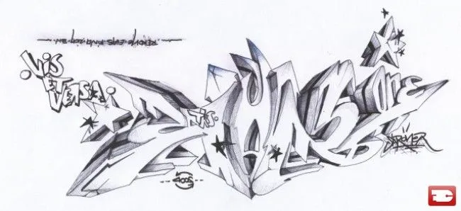 Graffiti 3D sketch - Imagui