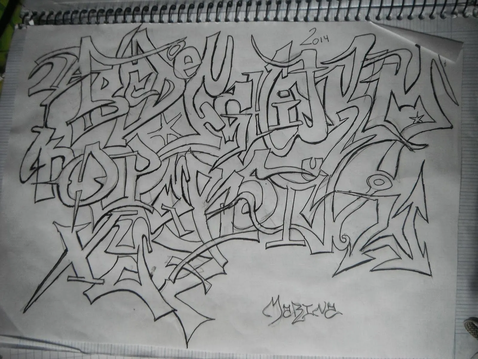 Graffiti abecedario 2014 - Imagui