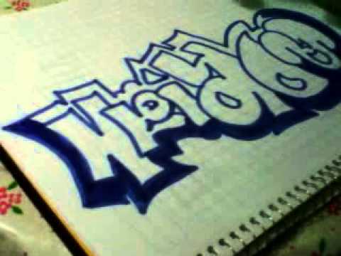 como hacer un graffiti de adrian y juan - YouTube como hacer un graffiti de adrian y juan - YouTube