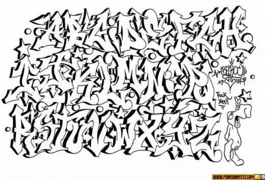 Wildstyle Alphabet | Graffiti | Pinterest