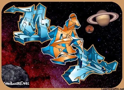 Graffiti Alphabet : Under Ground 3D Graffiti Alphabet Letters ...