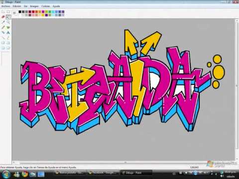 como hacer un graffiti te amo betzaida en paint - YouTube como hacer un graffiti te amo betzaida en paint - YouTube
