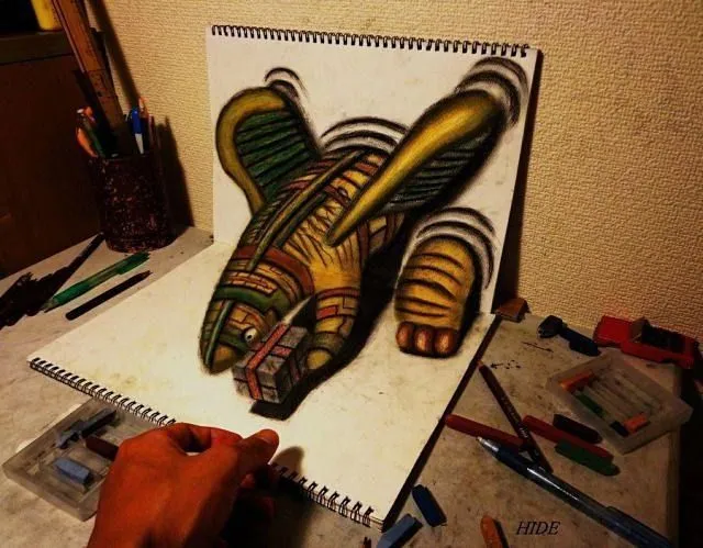 Como hacer un dibujo 3D a lápiz paso a paso - Imagui