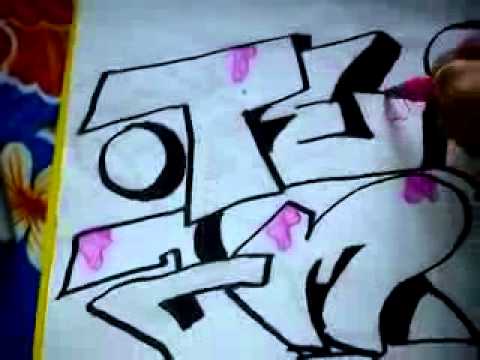 Como hacer un graffiti donde diga te amo! - YouTube