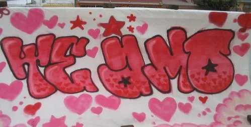 Imagenes graffitis digan te amo - Imagui