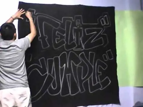 graffiti feliz cumple ..autr..Davo - YouTube
