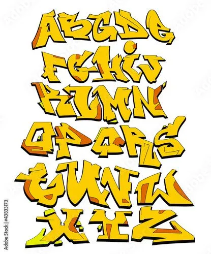 Graffiti Font Urban Art Alphabet" Imágenes de archivo y vectores ... Graffiti Font Urban Art Alphabet" Imágenes de archivo y vectores ...