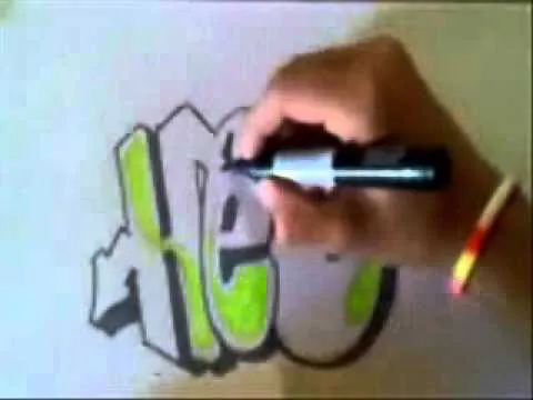 Graffiti en hoja.http://www.facebook.com/profile.php?id ...