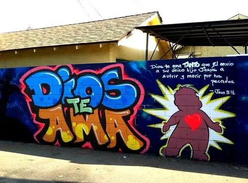 Graffiti Jesus te ama - Imagui