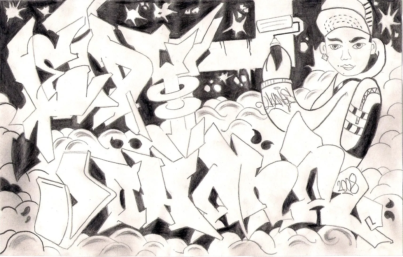 Graffiti Leidy by OdisterOne on DeviantArt