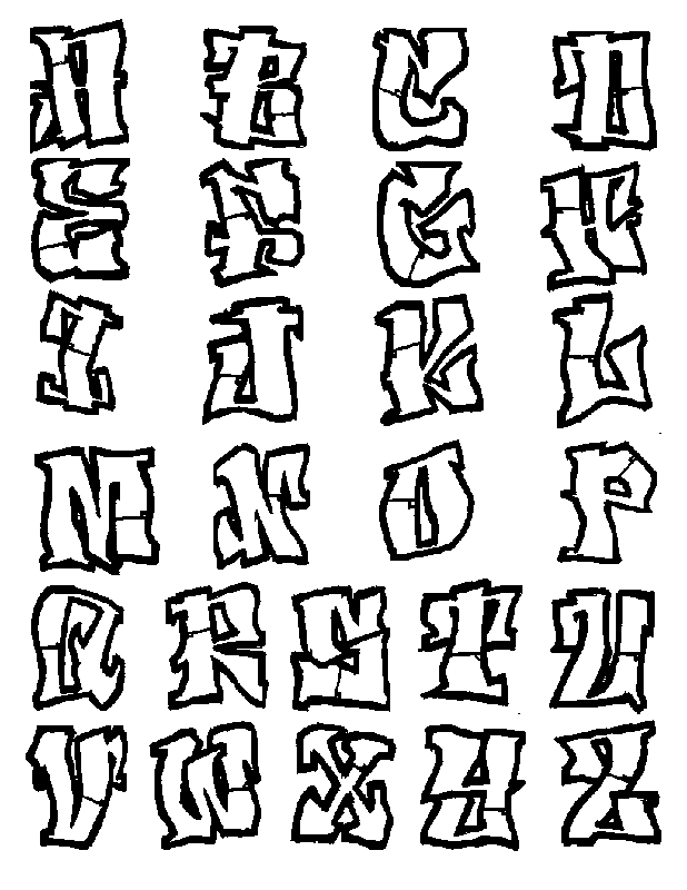 graffiti letters abc | Tattoo Designs