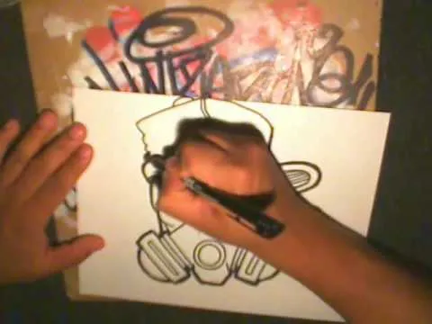GRAFFITI DE MASCARA DE GAS - YouTube