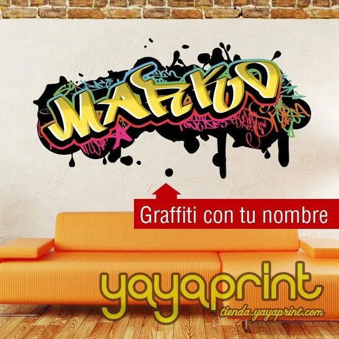 Graffiti personalizado con tu nombre en vinilo | Skate Vinilos ...
