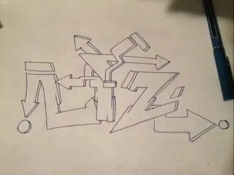 Graffiti Sketch- Liz - YouTube