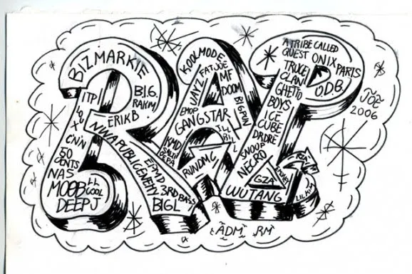 graffiti walls: Graffiti Rap - Hip Hop Street Art