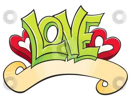 Graffiti with Love stock vector