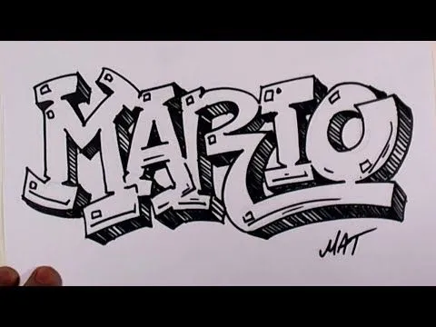 Graffiti Writing Mario Name Design #38 in 50 Names Promotion - YouTube Graffiti Writing Mario Name Design #38 in 50 Names Promotion - YouTube