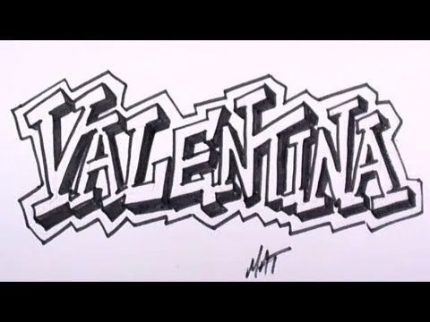 Graffiti Writing Valentina Name Design #29 in 50 Names Promotion ... Graffiti Writing Valentina Name Design #29 in 50 Names Promotion ...