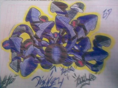 GRAFFITI ZAAYO 3D - DIANEY TE AMO