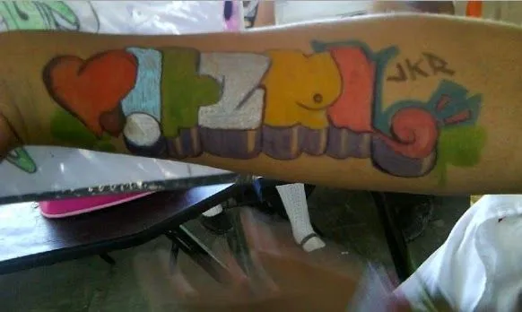 Graffitis de te amo itzel - Imagui