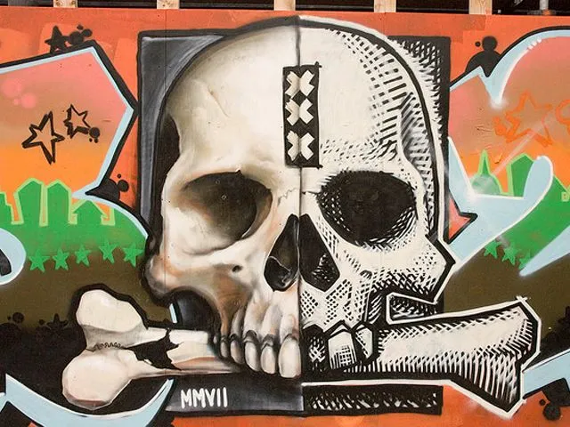 Calaveras en graffitis - Imagui