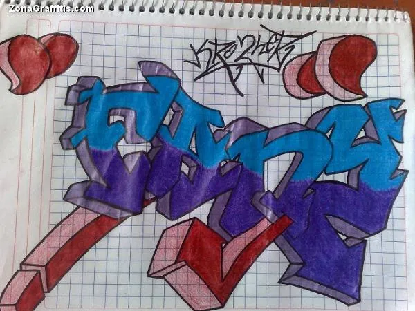 Graffitis en cuadernos de amor - Imagui