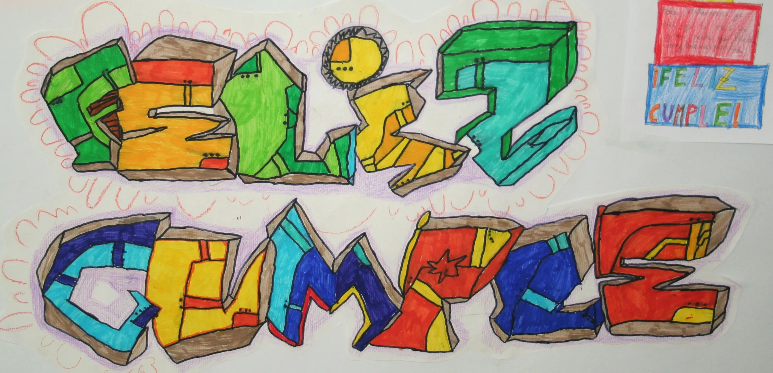 Feliz cumpleaños grafitis - Imagui