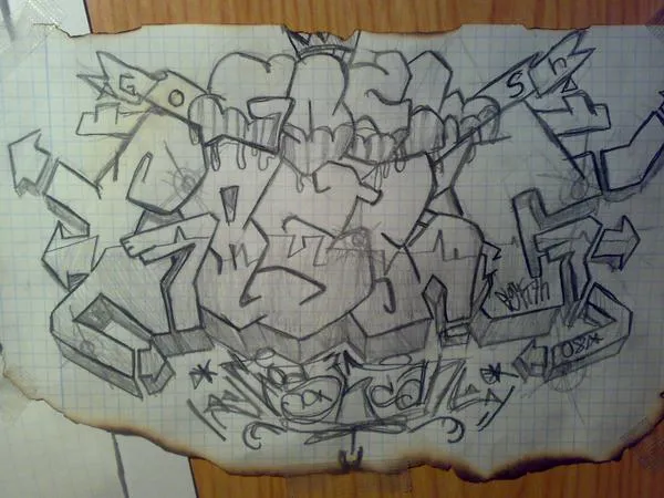Imagenes de graffitis con nombres a lapiz - Imagui Imagenes de graffitis con nombres a lapiz - Imagui