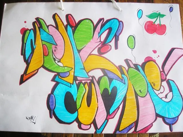 Graffitis de feliz cumpleaños para dibujar - Imagui
