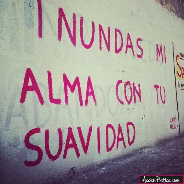 Graffitis con frases de amor, alegria e ilusión, te sacarán una ... Graffitis con frases de amor, alegria e ilusión, te sacarán una ...