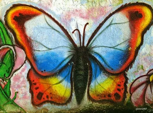 Graffitis de MARIPOSAS - Imagui