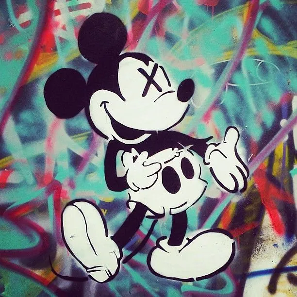 Mickey Mouse Ngebo'at (2011) #art #graffiti #streetart #stencil ...