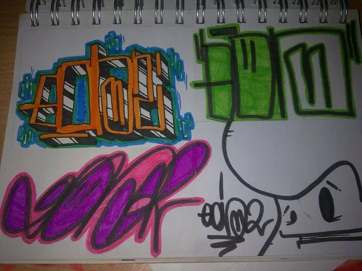 Graffitis en papel | Todo Imagenes