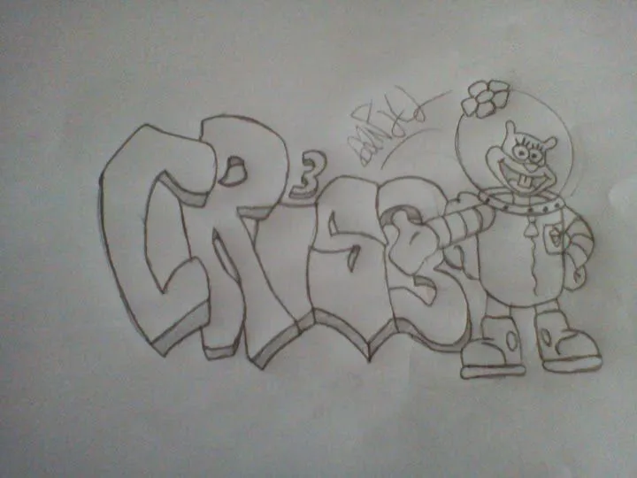 Graffitis en papel con personajes de dibujos-Hechos por mi - Taringa!