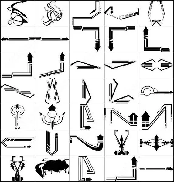 Graffitis tecnología flechas cepillo Photoshop Brushes para su ... Graffitis tecnología flechas cepillo Photoshop Brushes para su ...