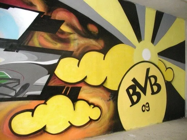 Graffitis, Westfalenstadion, Dortmund, BVB, Borussia Dortmund ...