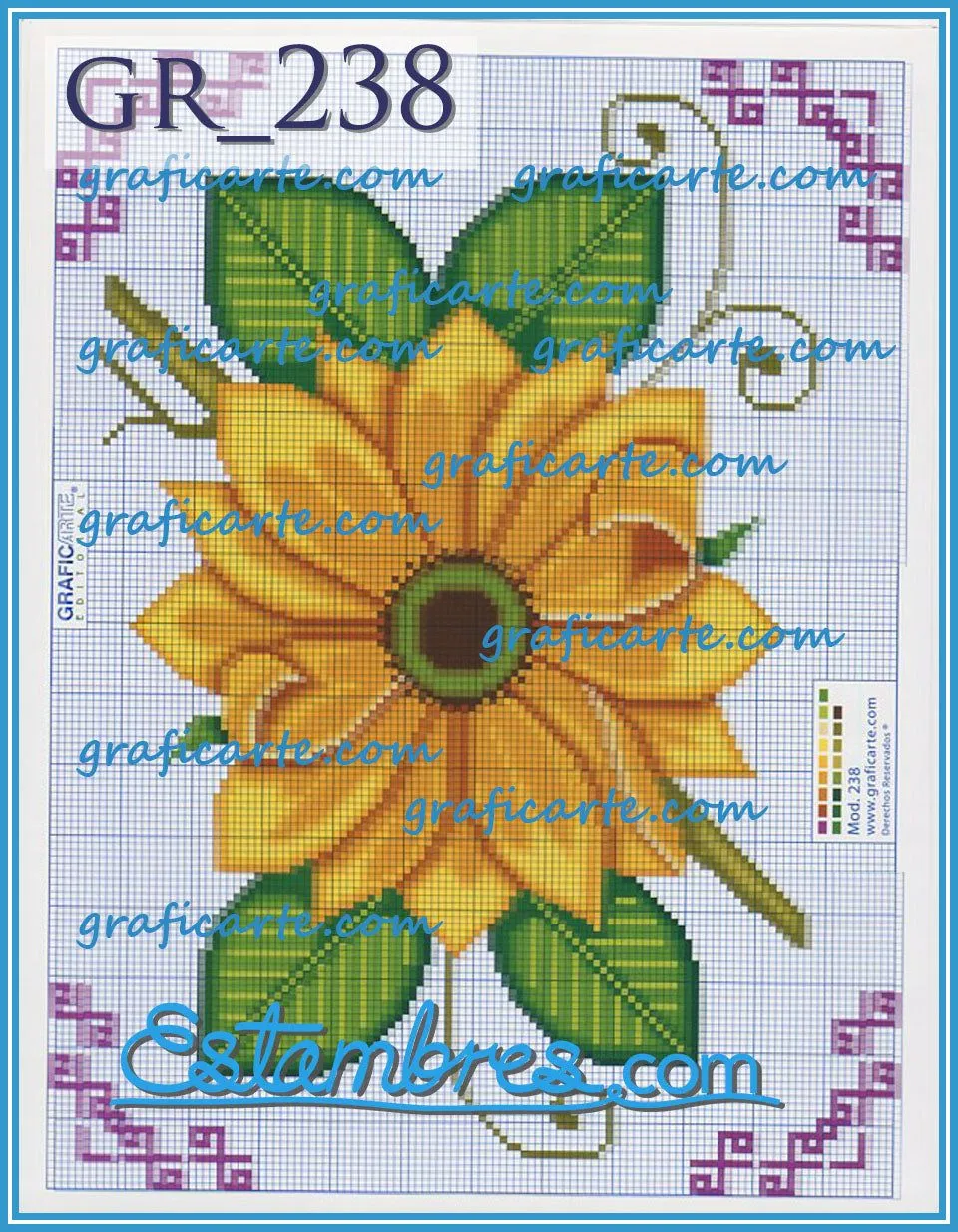 GRAFICARTE [211-280] - 4 de 5 - Esquemas para Bordado de Punto de Cruz -  Estambres.com