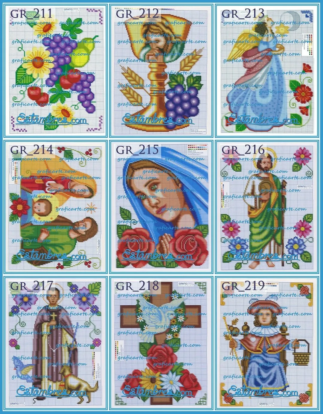 GRAFICARTE 211-280 4 de 5 Esquemas para Bordado de Punto - Etsy España GRAFICARTE 211-280 4 de 5 Esquemas para Bordado de Punto - Etsy España