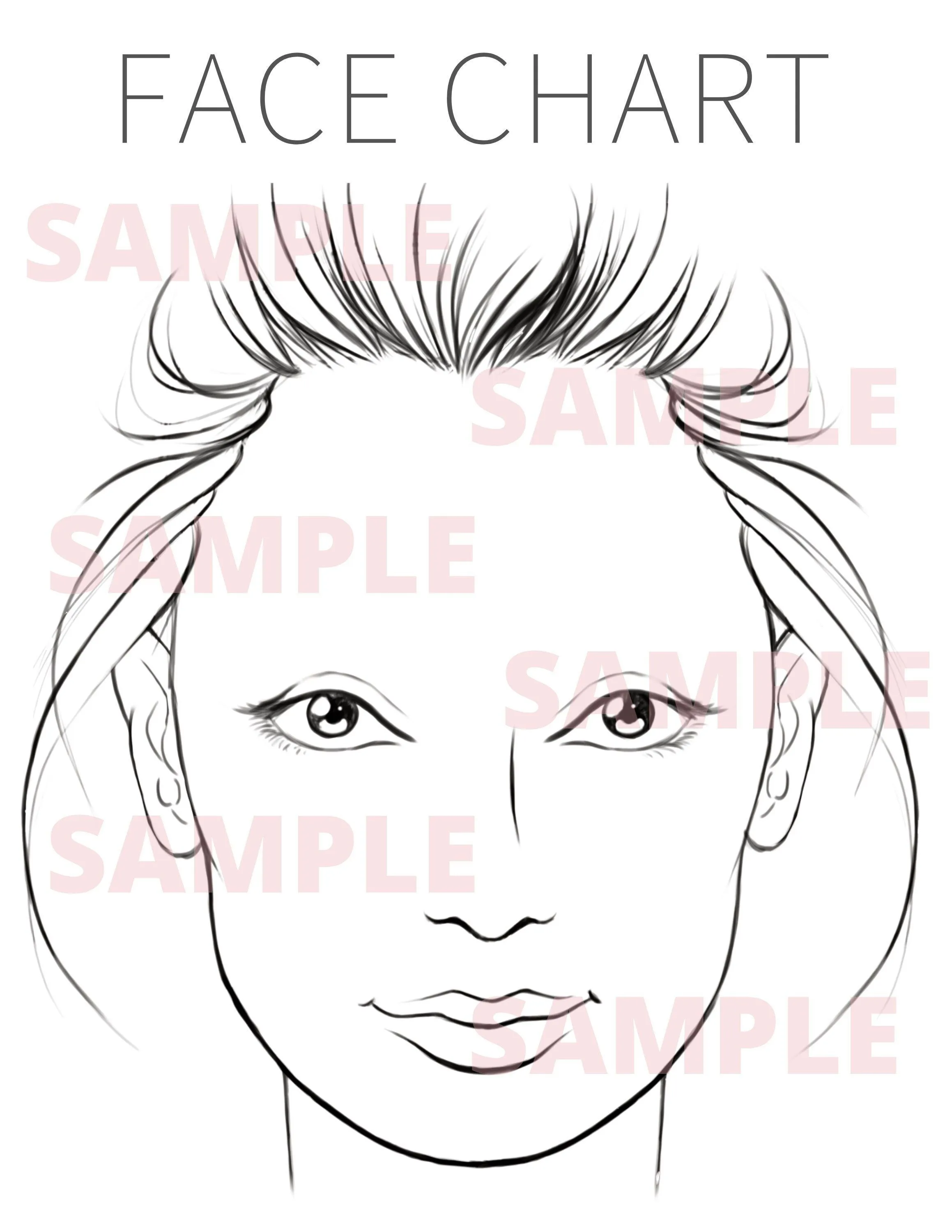 Gráfico facial SIN CEJAS Plantilla PDF Descarga digital - Etsy México Gráfico facial SIN CEJAS Plantilla PDF Descarga digital - Etsy México
