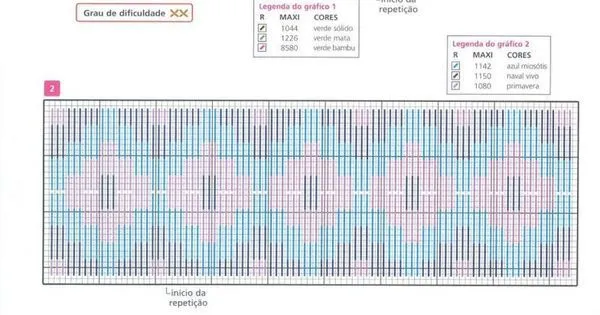 Gráfico de ponto reto | carpeta de croche | Pinterest