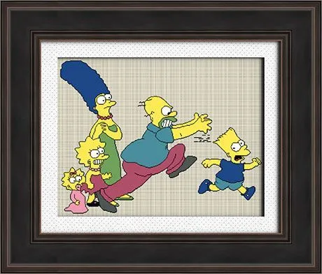 Gráfico para Punto de Cruz y Petit Point de "La Familia Simpson ... Gráfico para Punto de Cruz y Petit Point de "La Familia Simpson ...